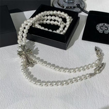 [여성목걸이] chrome hearts 크롬하츠쥬얼리 진주링 정품1:1