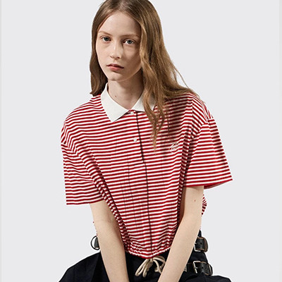 [여성] PRADA 신상 프라다 캐주얼  카라 티셔츠