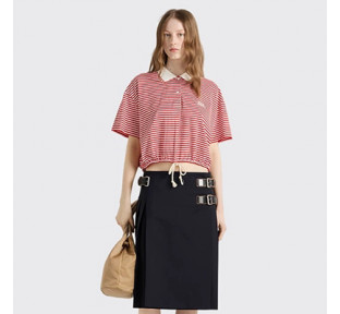 [여성] PRADA 신상 프라다 캐주얼  카라 티셔츠