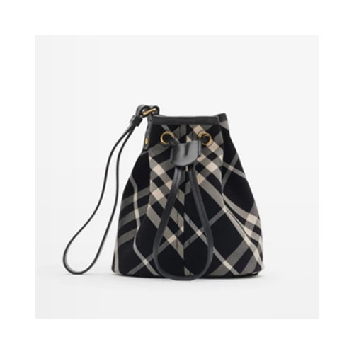 [BURBERRY] 여성백 버버리 Bag 체크 드로스트링 파우치백 118150