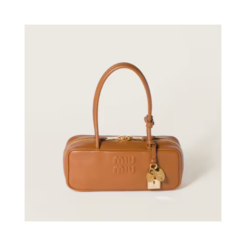 [MIUMIU] 여성백 Beau Bag 아방뛰르 미우미우 보 가죽 탑핸들토트백