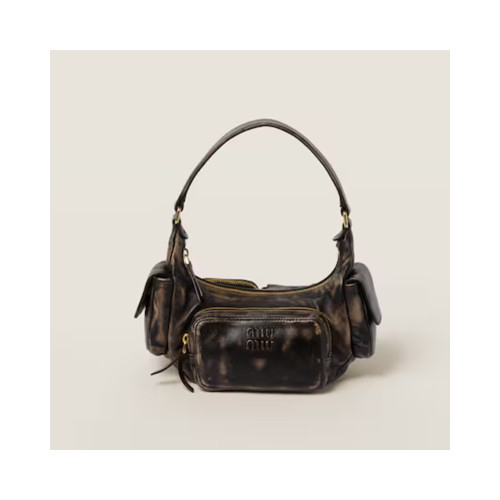 [MIUMIU] 여성백 Pocket Bag  미우미우 나파 가죽 포켓 탑핸들토트백
