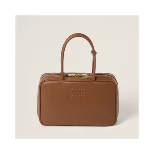 [MIUMIU] 여성백 Beau Bag 아방뛰르 미우미우 보 가죽 탑핸들핸드백