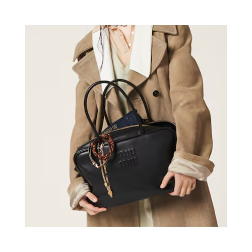 [MIUMIU] 여성백 Beau Bag 아방뛰르 미우미우 보 가죽 탑핸들핸드백