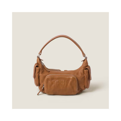 [MIUMIU] 여성백 Pocket Bag 미우미우 나파 가죽 포켓 탑핸들토트백