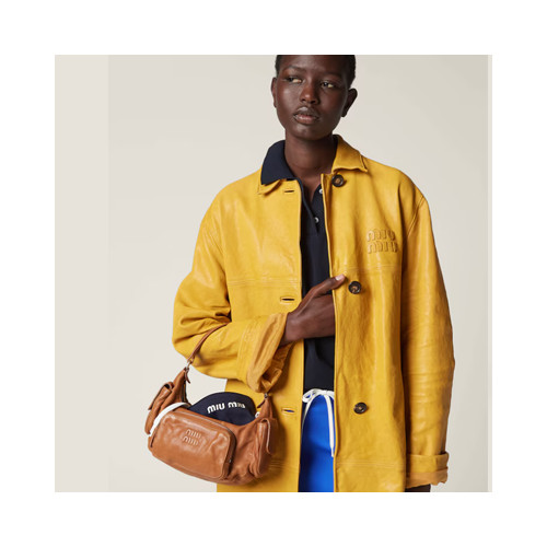 [MIUMIU] 여성백 Pocket Bag 미우미우 나파 가죽 포켓 탑핸들토트백