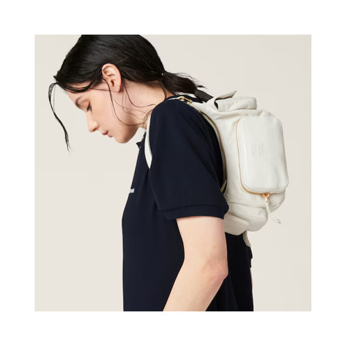 [MIUMIU] 여성백 Pocket Bag 미우미우 나파 가죽 포켓 탑핸들토트백