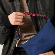 [MIUMIU] 여성백 new Bag 미우미우 패션 개버딘 파우치백