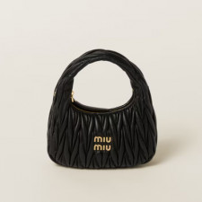 [MIUMIU] 여성백 Wander Bag 미우미우 완더 마테라쎄 나파가죽 호보핸드백