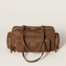 [MIUMIU] 여성백 Pocket Bag 미우미우 나파 가죽 포켓 탑핸들토트백