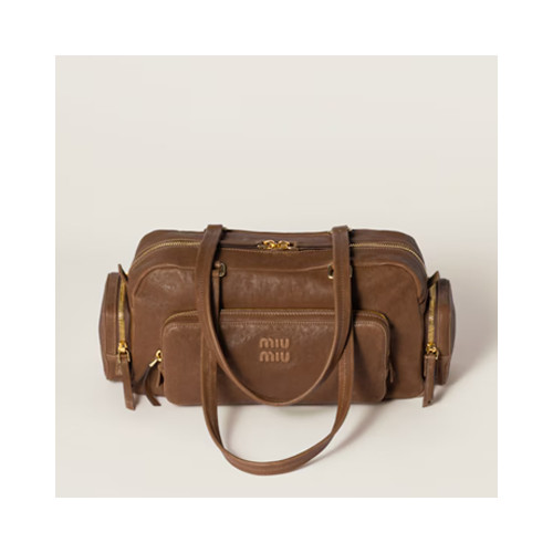 [MIUMIU] 여성백 Pocket Bag 미우미우 나파 가죽 포켓 탑핸들토트백