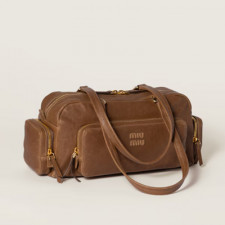[MIUMIU] 여성백 Pocket Bag 미우미우 나파 가죽 포켓 탑핸들토트백