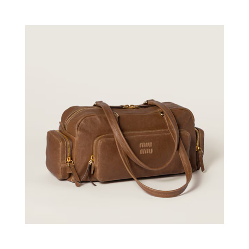 [MIUMIU] 여성백 Pocket Bag 미우미우 나파 가죽 포켓 탑핸들토트백