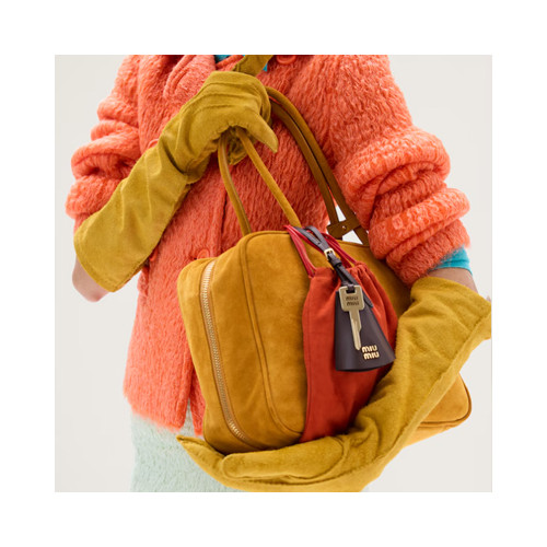 [MIUMIU] 여성백 24FW Bag 미우미우 스웨이드 보 핸드백