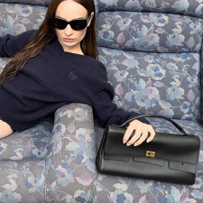 [BALENCIAGA] 여성백 Bel Air Clutch Bag 발렌시아가 별에어 레더 스트랩 클러치백
