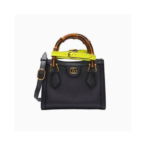 [GUCCI] 여성백 구찌가방 카프스킨 다이애나 뱀부 탑핸들 토트백 655661