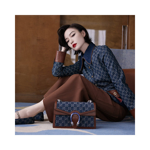 [GUCCI] 여성백 GG Demin GG Bag 구찌가방 크로스숄더백 400249