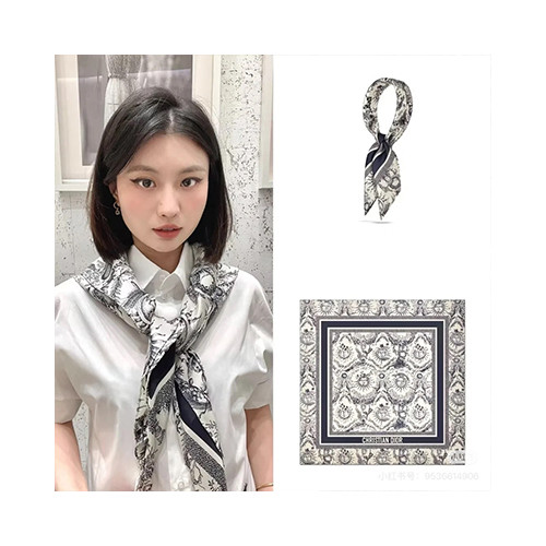 [DIOR] 여성 스카프 빈티지 90*90 크리스찬 디올 실크스카프