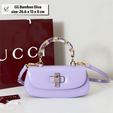 [GUCCI] 여성백 GG Bamboo Diva Bag 신상 구찌 탑핸들핸드백 827750