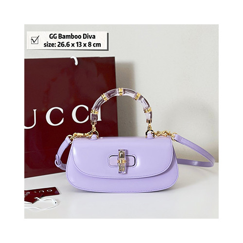 [GUCCI] 여성백 GG Bamboo Diva Bag 신상 구찌 탑핸들핸드백 827750