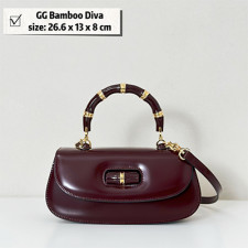 [GUCCI] 여성백 GG Bamboo Diva Bag 신상 구찌 탑핸들핸드백 827750