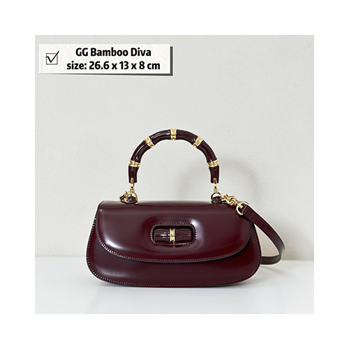 [GUCCI] 여성백 GG Bamboo Diva Bag 신상 구찌 탑핸들핸드백 827750