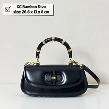 [GUCCI] 여성백 GG Bamboo Diva Bag 신상 구찌 탑핸들핸드백 827750