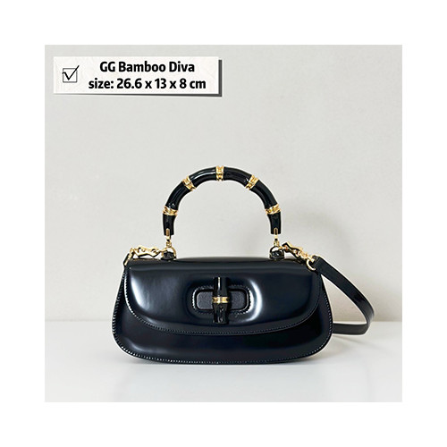 [GUCCI] 여성백 GG Bamboo Diva Bag 신상 구찌 탑핸들핸드백 827750