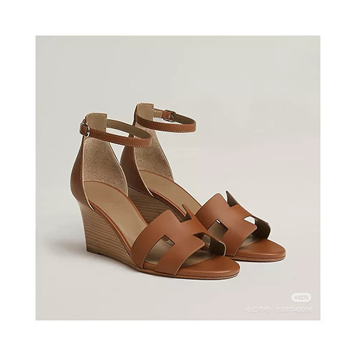 【HERMES] Chamois Legend SHOES 에르메스 여성힐샌들 미드힐 슈즈