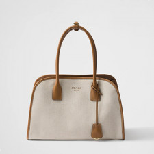 [PRADA] 여성백  BAG 프라다 신상 리넨 블렌 토트백 핸드백 1BG572