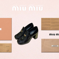 [로퍼/플랫] MIUMIU SHOES 팬더샵신발 빈티지 여성신상 로퍼구두 세일