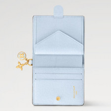 [LOUIS VUITTON] 여성용 M14718 루이비통 포켓 참 포켓월릿 코튼 반지갑 정품급 1:1버전