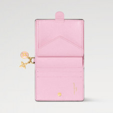 [LOUIS VUITTON] 여성용 M14718 루이비통 포켓 참 포켓월릿 코튼 반지갑 정품급 1:1버전