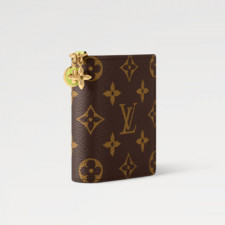 [LOUIS VUITTON] 여성용 M14718 루이비통 포켓 참 포켓월릿 코튼 반지갑 정품급 1:1버전