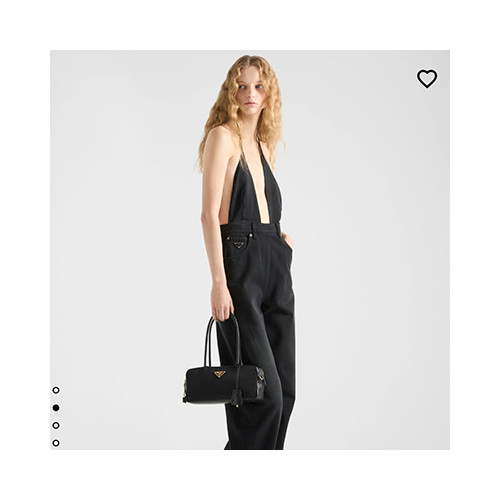 [PRADA] 여성백 Saffiano BAG 프라다 자물쇠 스몰 리나일론 가죽 탑 핸들백 1BB133