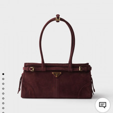 [PRADA] 여성백 LuxSoft BAG 프라다 레더 플라크 토트백 소프트럭스 핸드백 1BA426