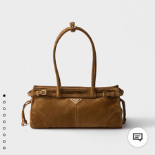 [PRADA] 여성백 LuxSoft BAG 프라다 레더 플라크 토트백 소프트럭스 핸드백 1BA426