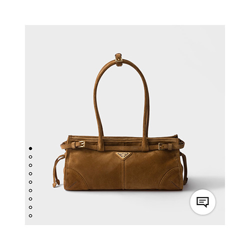 [PRADA] 여성백 LuxSoft BAG 프라다 레더 플라크 토트백 소프트럭스 핸드백 1BA426